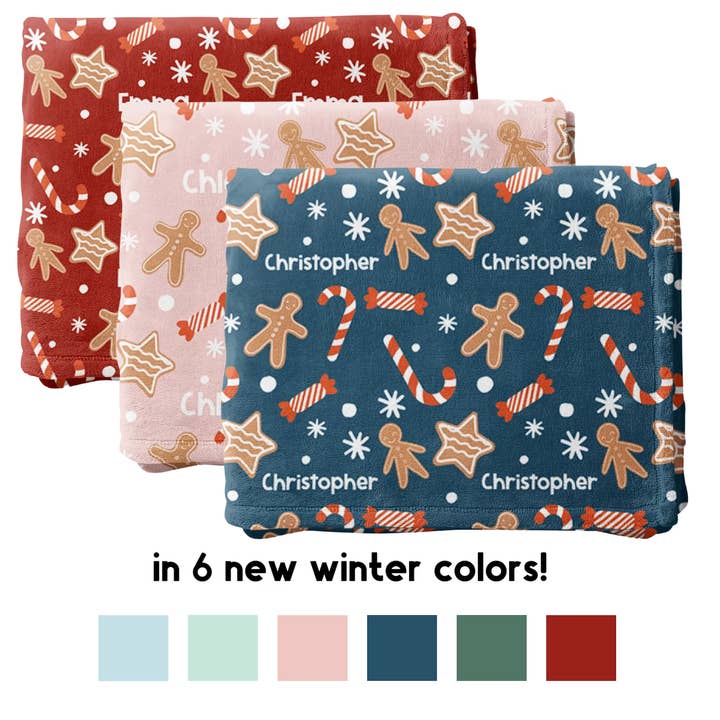 Personalized Christmas Cookie Blanket and other Purchase Wholesale custom pillow cases. Free Returns & Net 60 Terms on Faire trending on Faire.