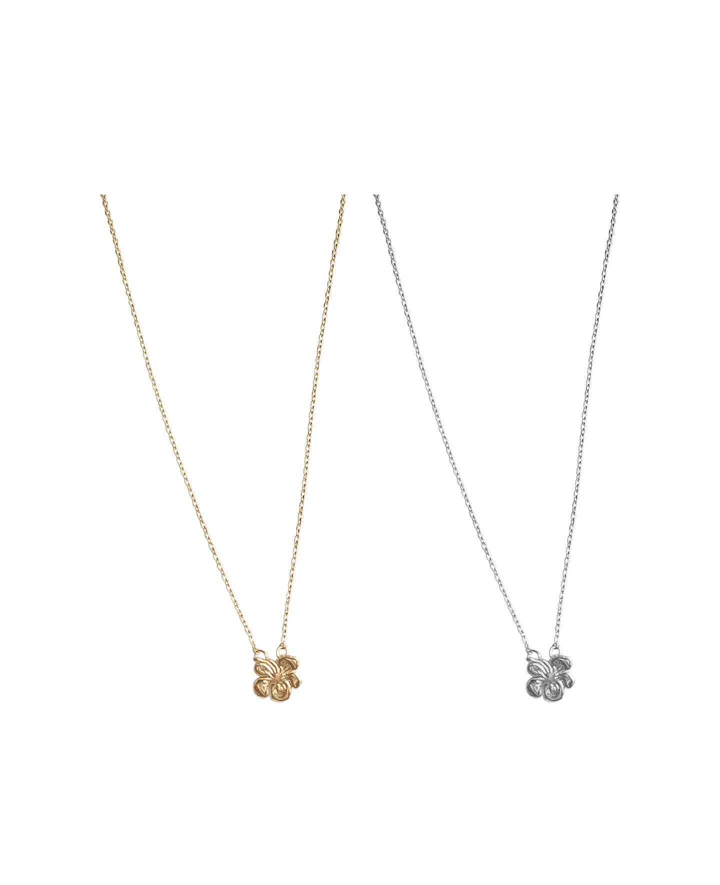 ellora - Wholesale Pendant/Charm Necklace - Hibiscus Flower Necklace - Gold on Tropical Card3