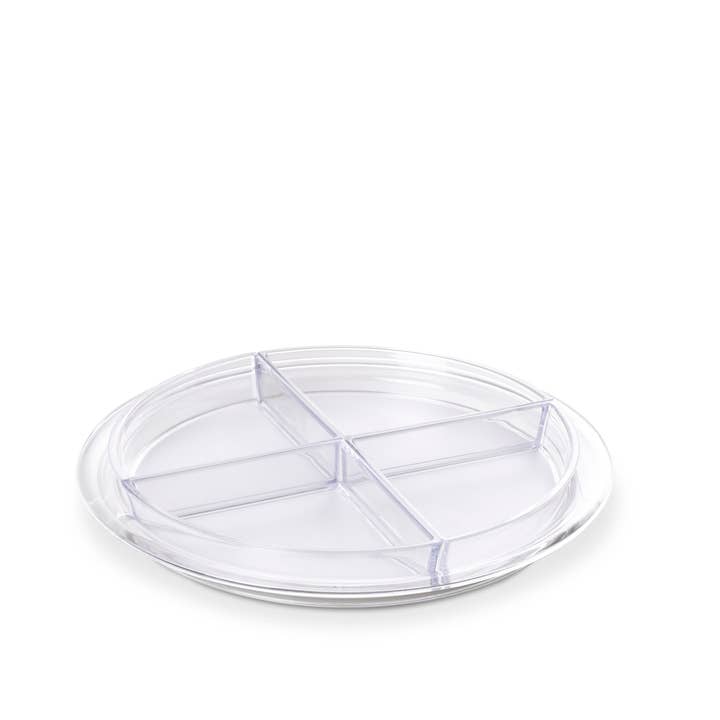 Omada - Globo, Acrylic 4 Sectional Tray 12.80'' X 1.57'' h for wholesale by Kadra Kitchenware