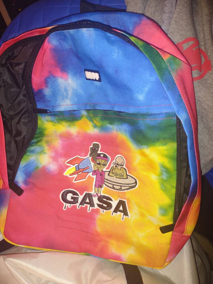 GASA smoking alien Hershel backpack 🎒 for wholesale by GASA Custom Apparel