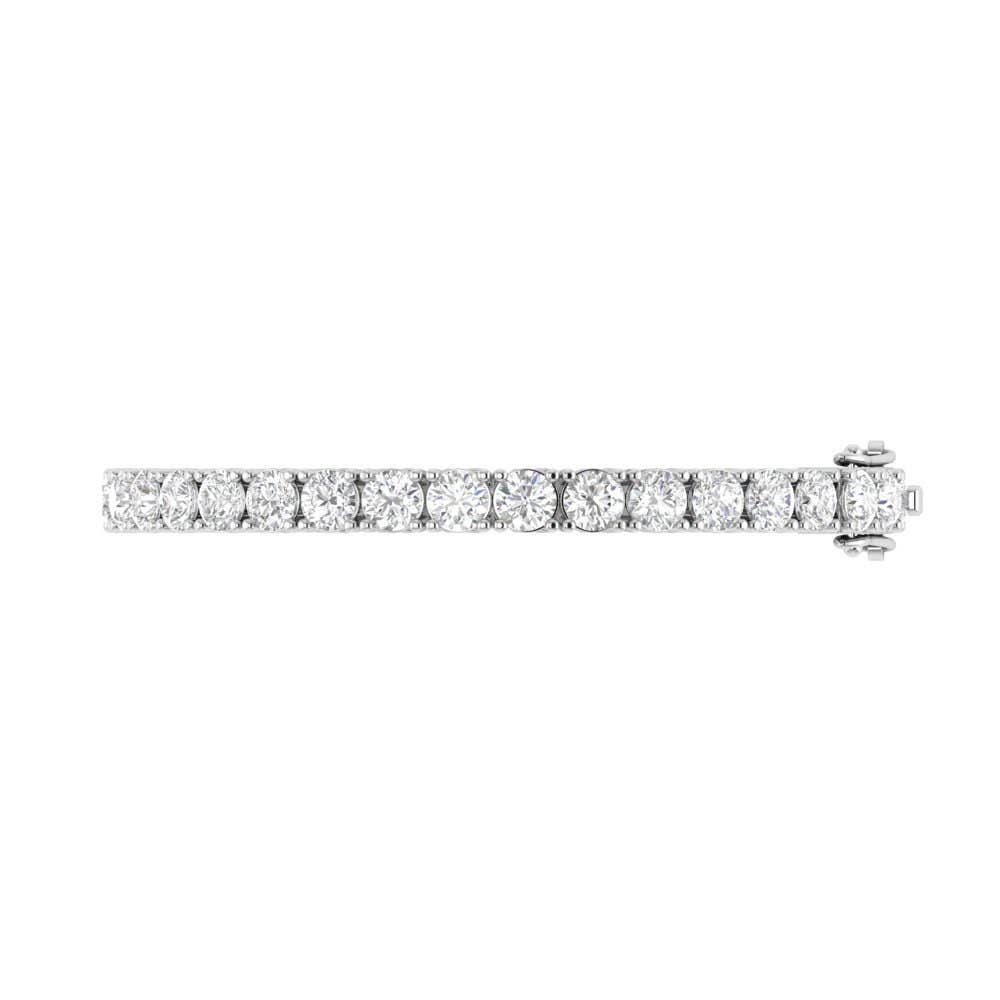 TwoBirch - Wholesale Tennis Bracelet - White Gold Plated Moissanite Tennis Bracelet, Various Sizes1