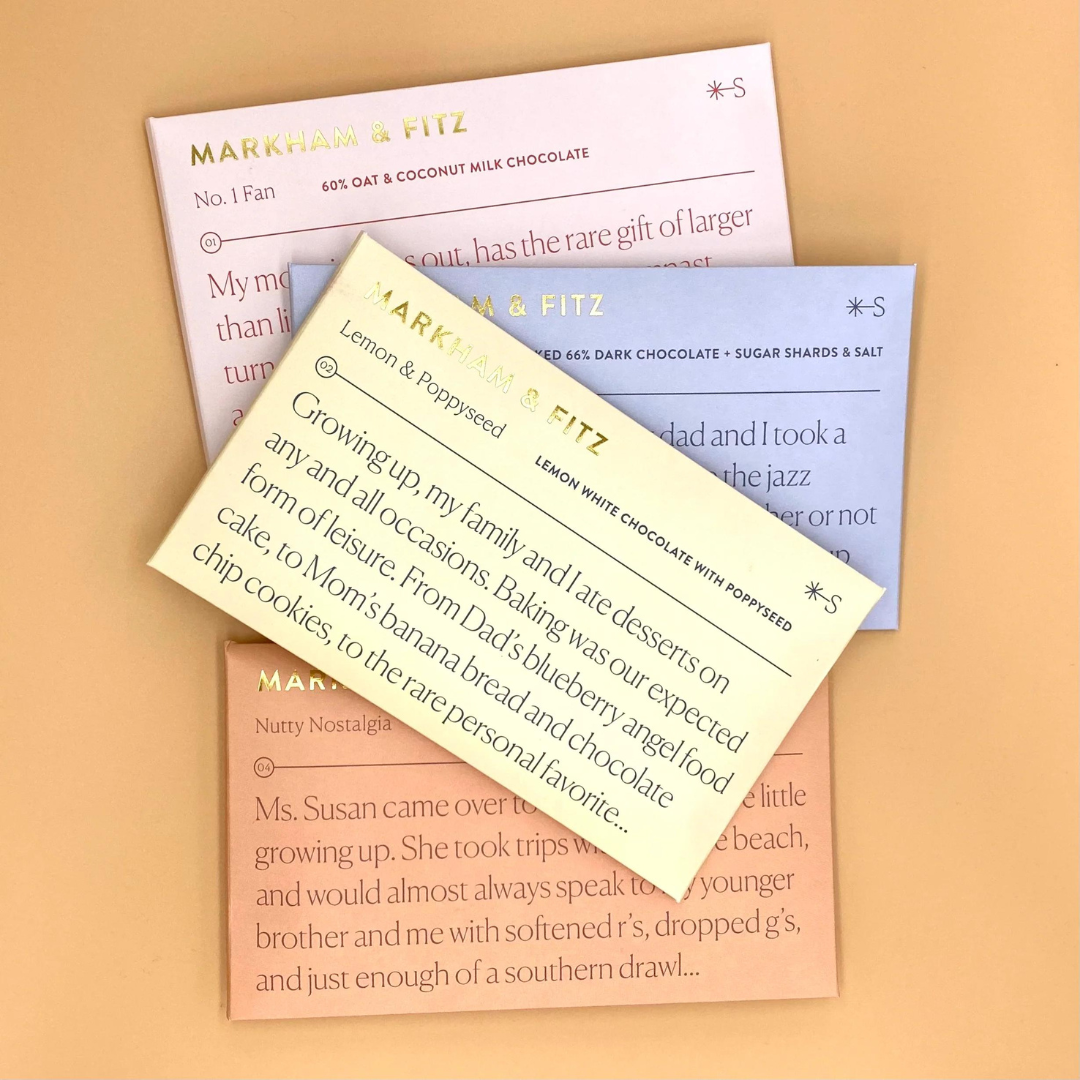 Markham & Fitz Chocolate - Wholesale Chocolate Bar - Lemon & Poppy Seed White Chocolate Bar4