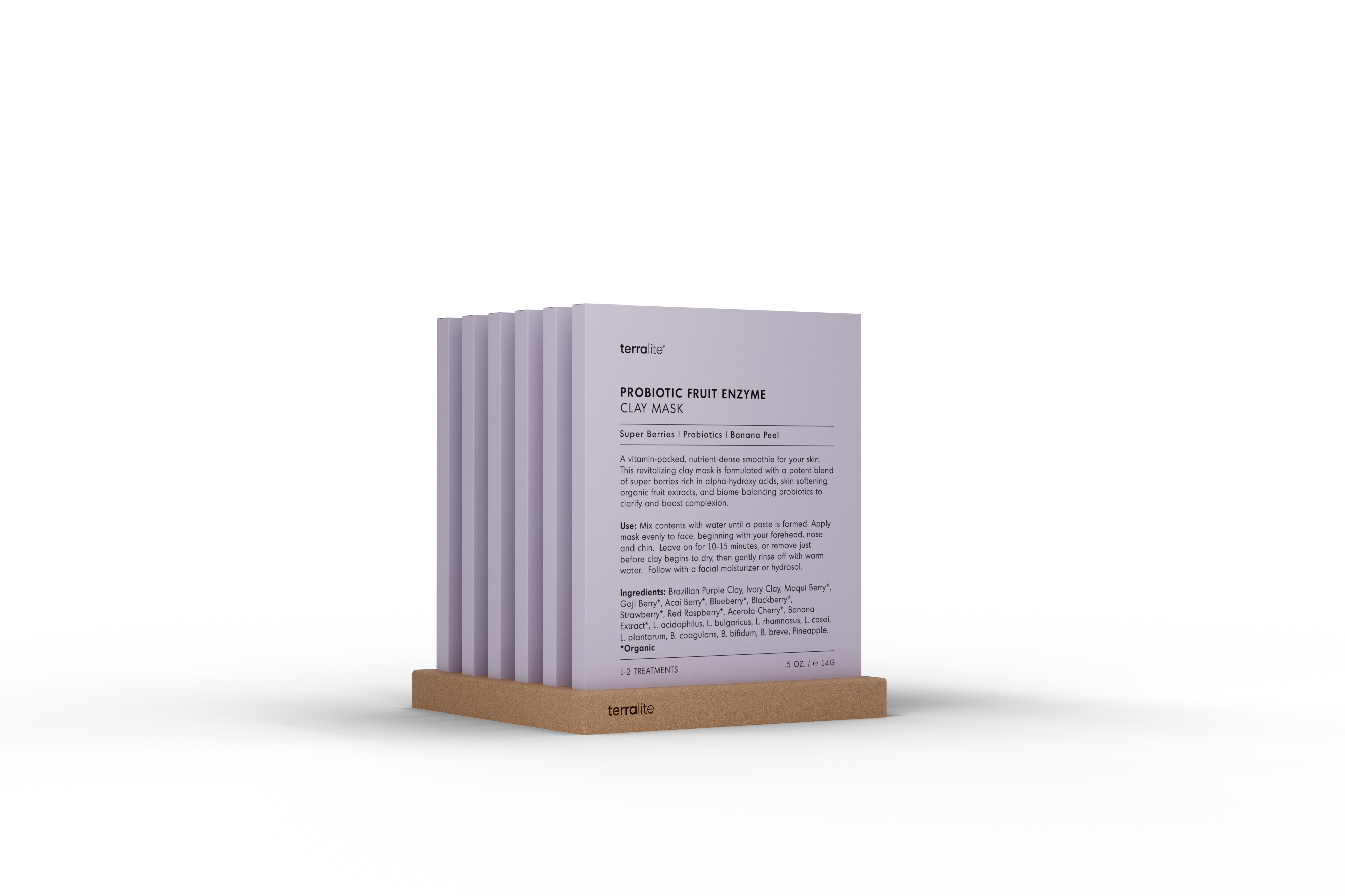 Terralite - Wholesale Skincare Face Mask - Probiotic Fruit Enzyme Clay Mask (Single Treatment)2