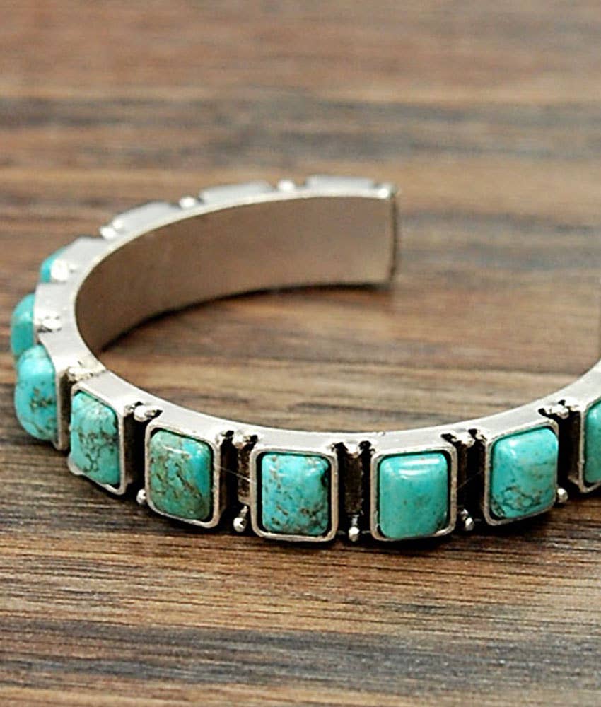 ISAC Trading Inc - Wholesale Cuff Bracelet - 710658, Turquoise Cuff Bracelet1