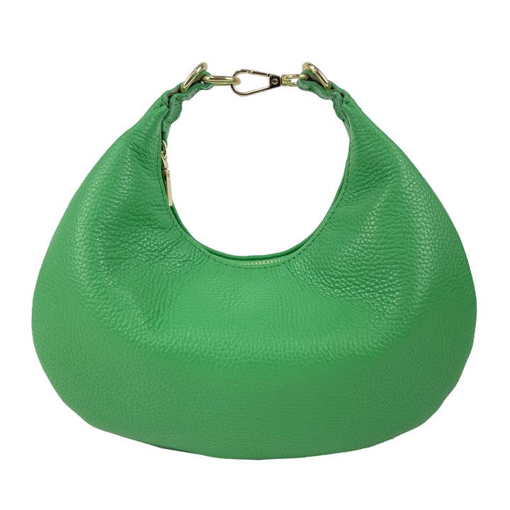 Florence Leather - Wholesale Shoulder Bag - Women's - Crescent-shaped leather shoulder bag
