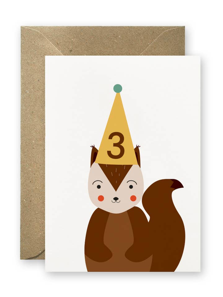 Waldtier Geburtstag 03 per la vendita all'ingrosso da parte di Linienwerk