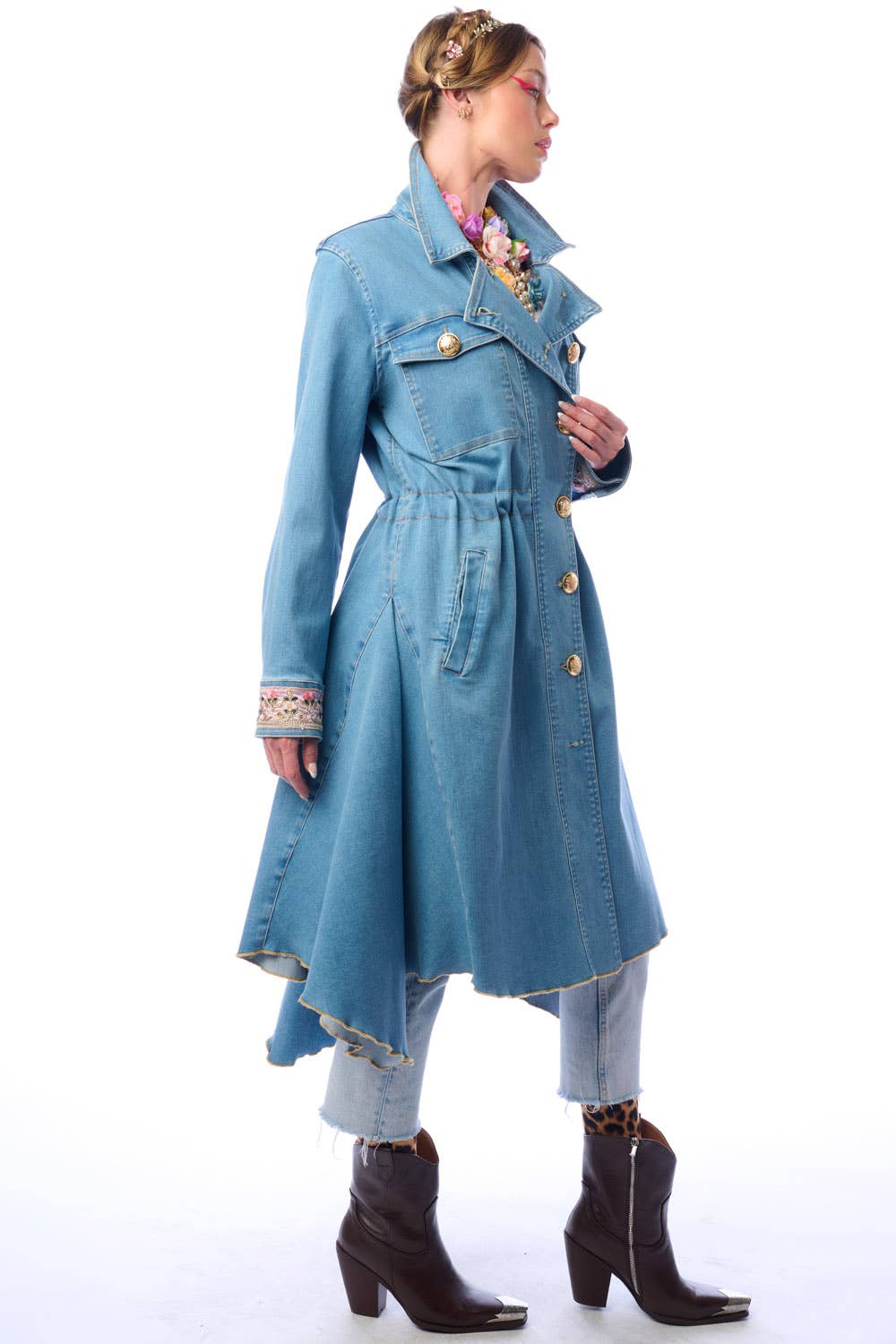 Aratta | Women's Fashion - Wholesale Coat - Women's - Monte Carlo Denim Coat15