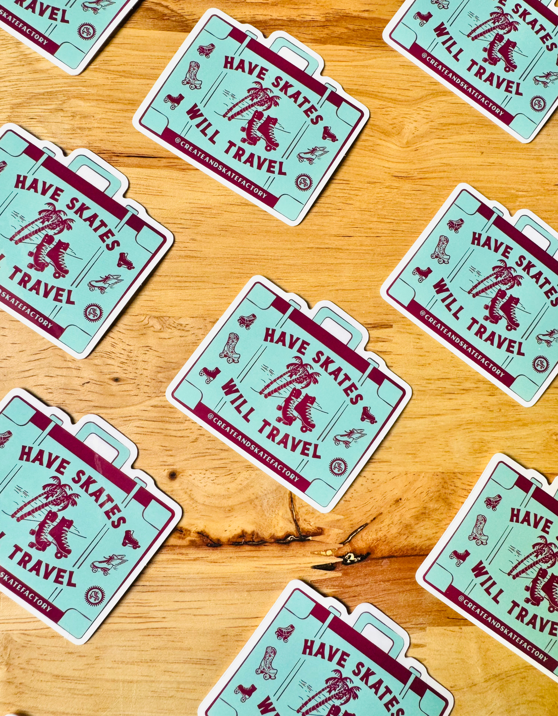 Create & Skate Factory - Wholesale Sticker - Have Skate Will Travel Vinyl Sticker2