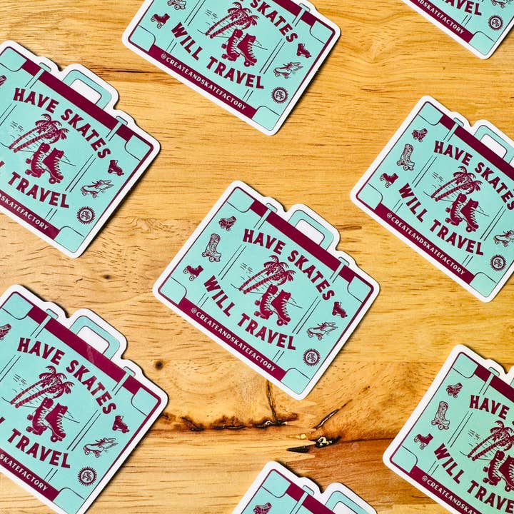 Create & Skate Factory - Wholesale Sticker - Have Skate Will Travel Vinyl Sticker2