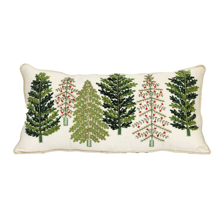 Decorative Pine Tree Christmas Pillows24x12" for wholesale by Vatican Homes