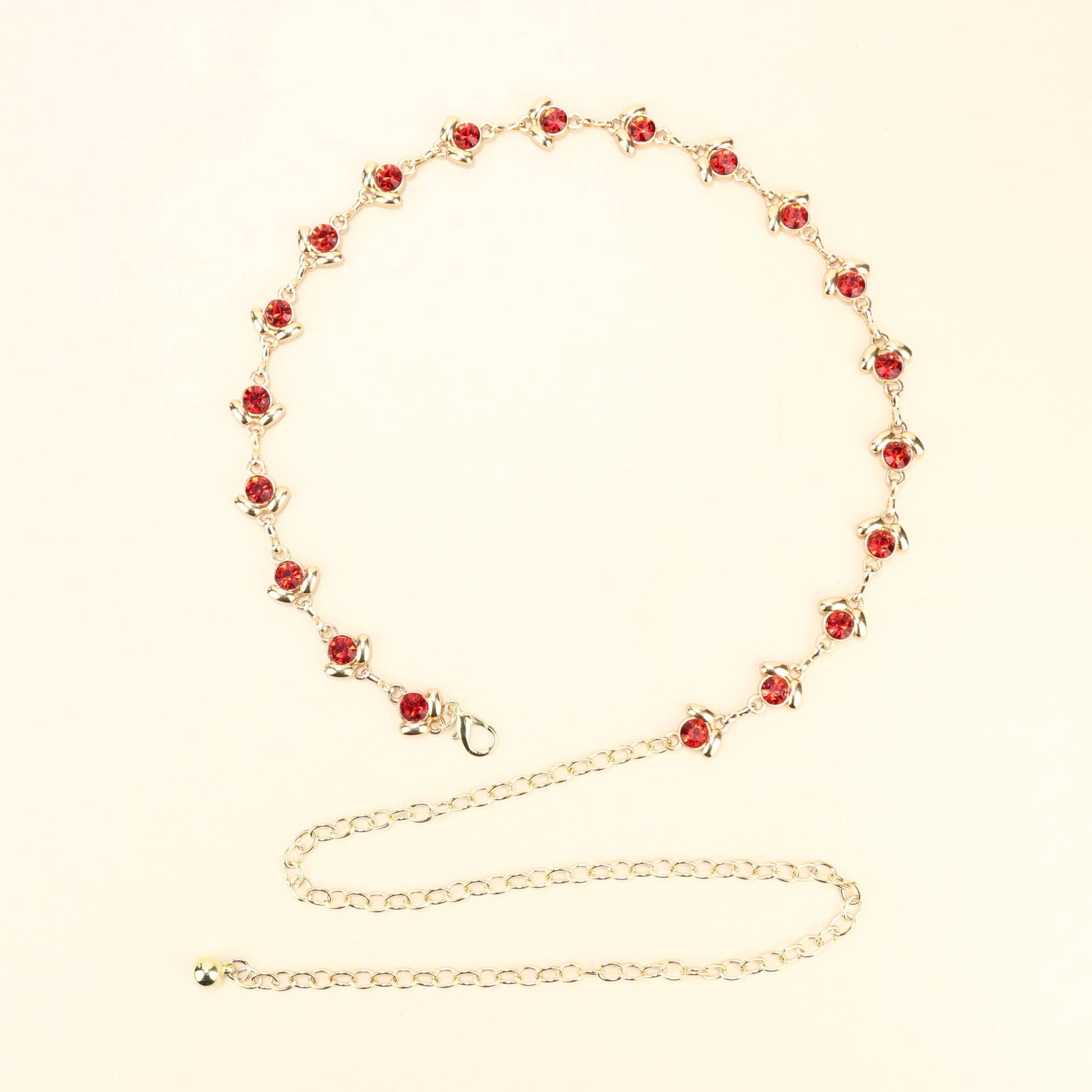 SALINA TRADING INC – Großhandel Gürtel – Damen – Metallkettengürtel mit Schmetterlings- und Herzdesign45