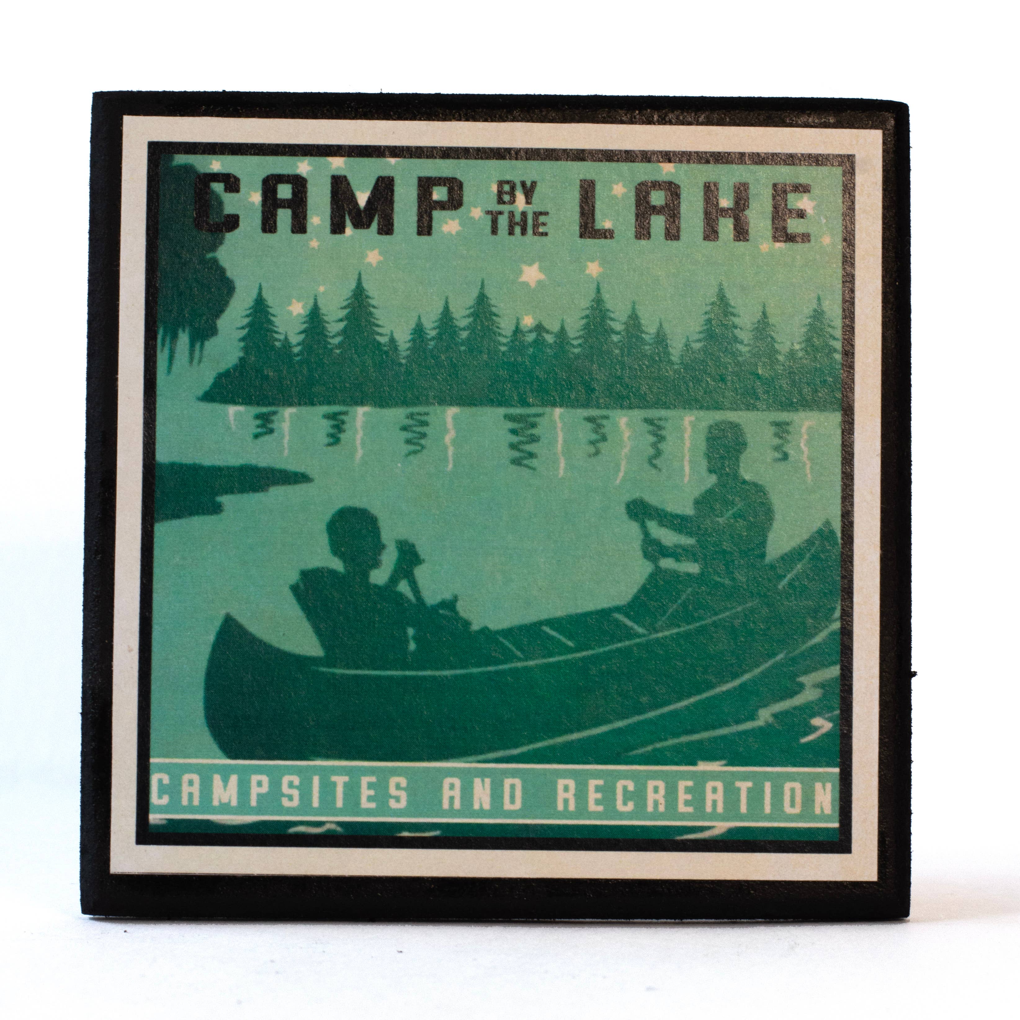 Cheltenham Road - Wholesale Coasters - Vintage Camping Coaster Set3