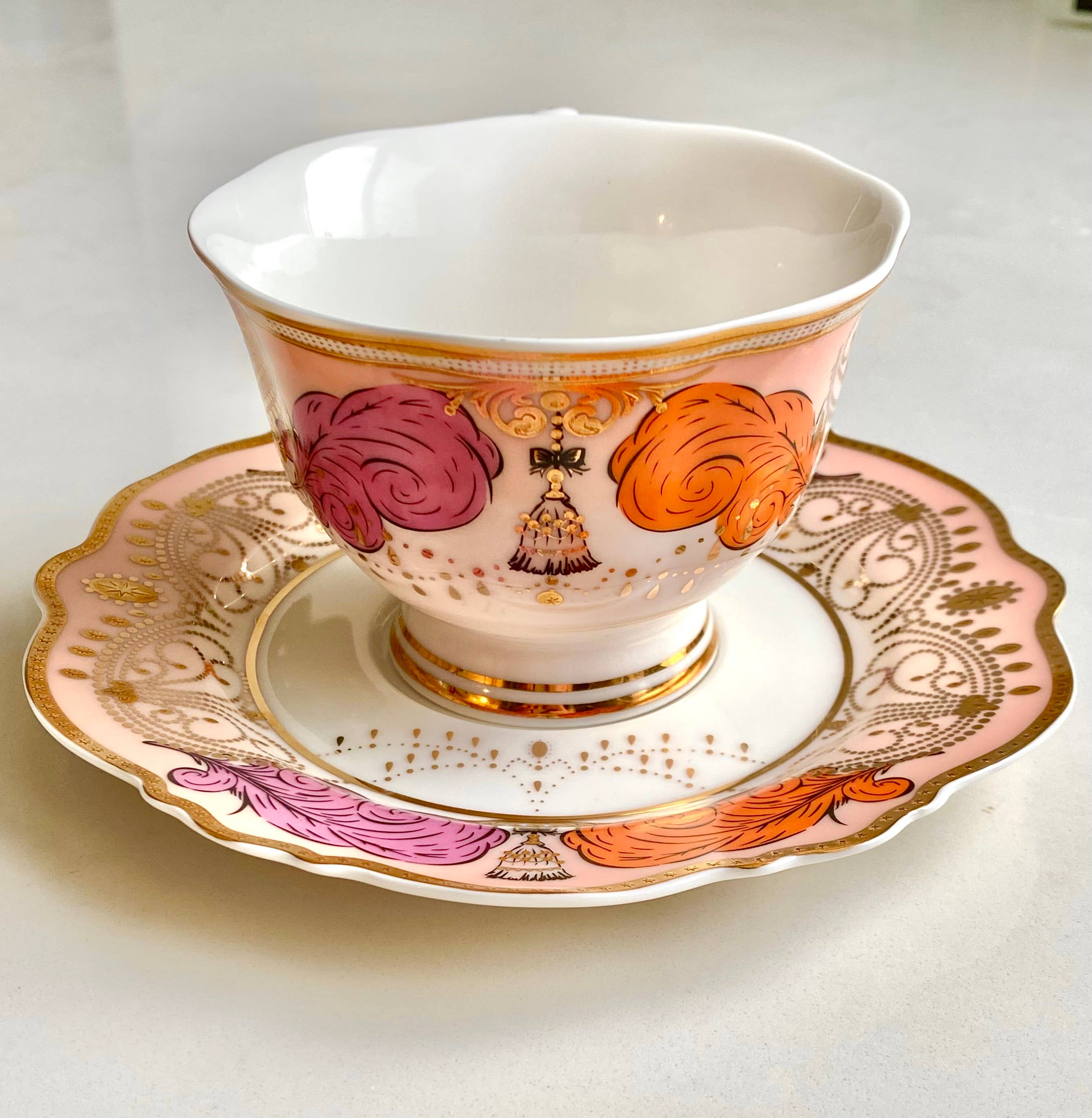 misshavishamscuriosities - Wholesale Tea Set - Dita Von Teese showgirl cup and saucer3