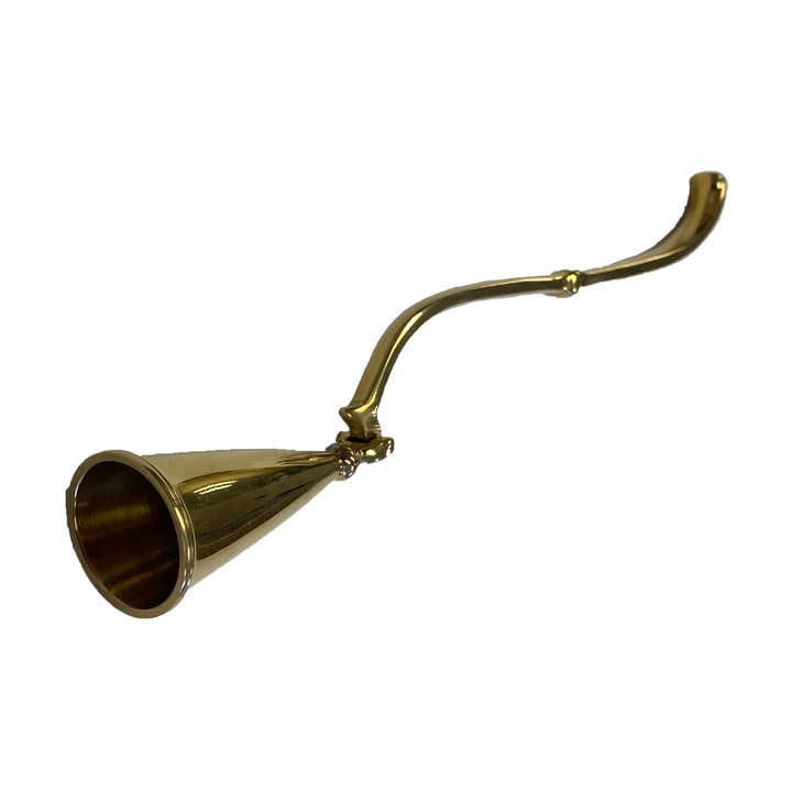 Madison Bay Co. - Historical Home Decor Reproductions - Wholesale Candle snuffer - Hinged Brass Candle Snuffer- Antique Vintage Style, 7"1