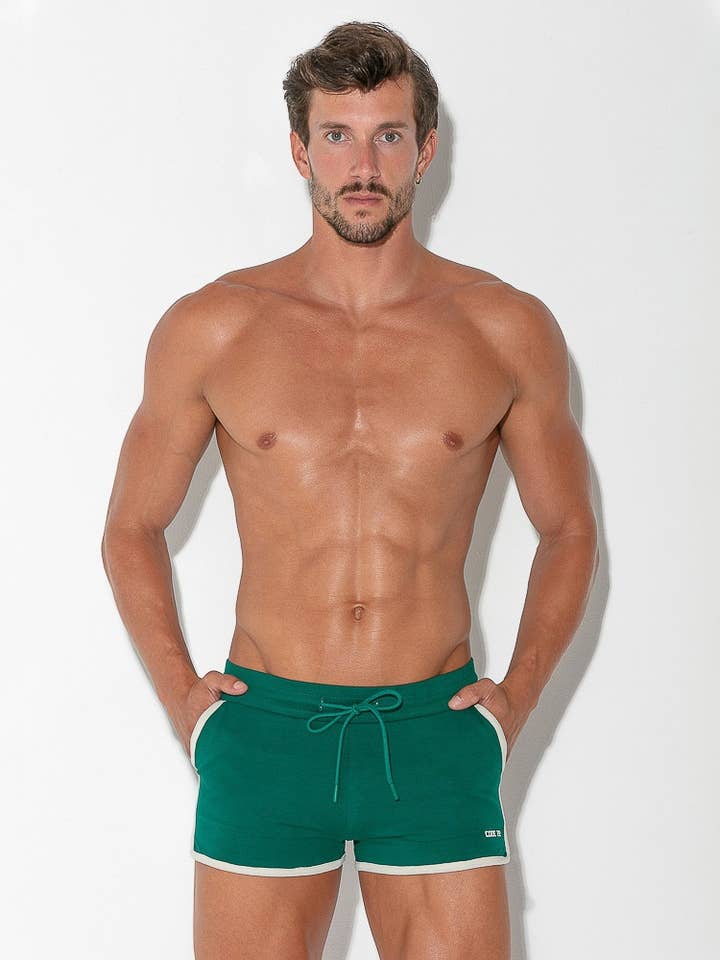 9818-10_GREEN_FOCUS MINI SHORT para venta al por mayor de CODE 22