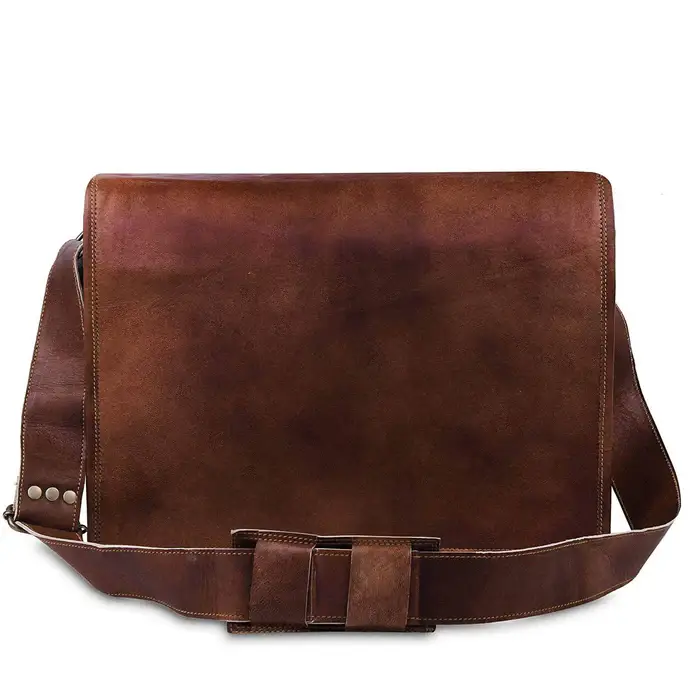Tuzech Leather - Wholesale Messenger Bag - Unisex - Handmade Genuine Leather Messenger Crossbody Office Satchel0