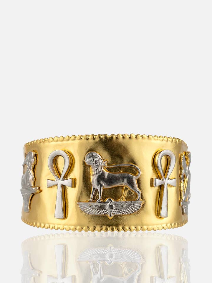 Lion Motif Cuff for wholesale by Shinyland Llc dba Aquadan.co (Wholesale)