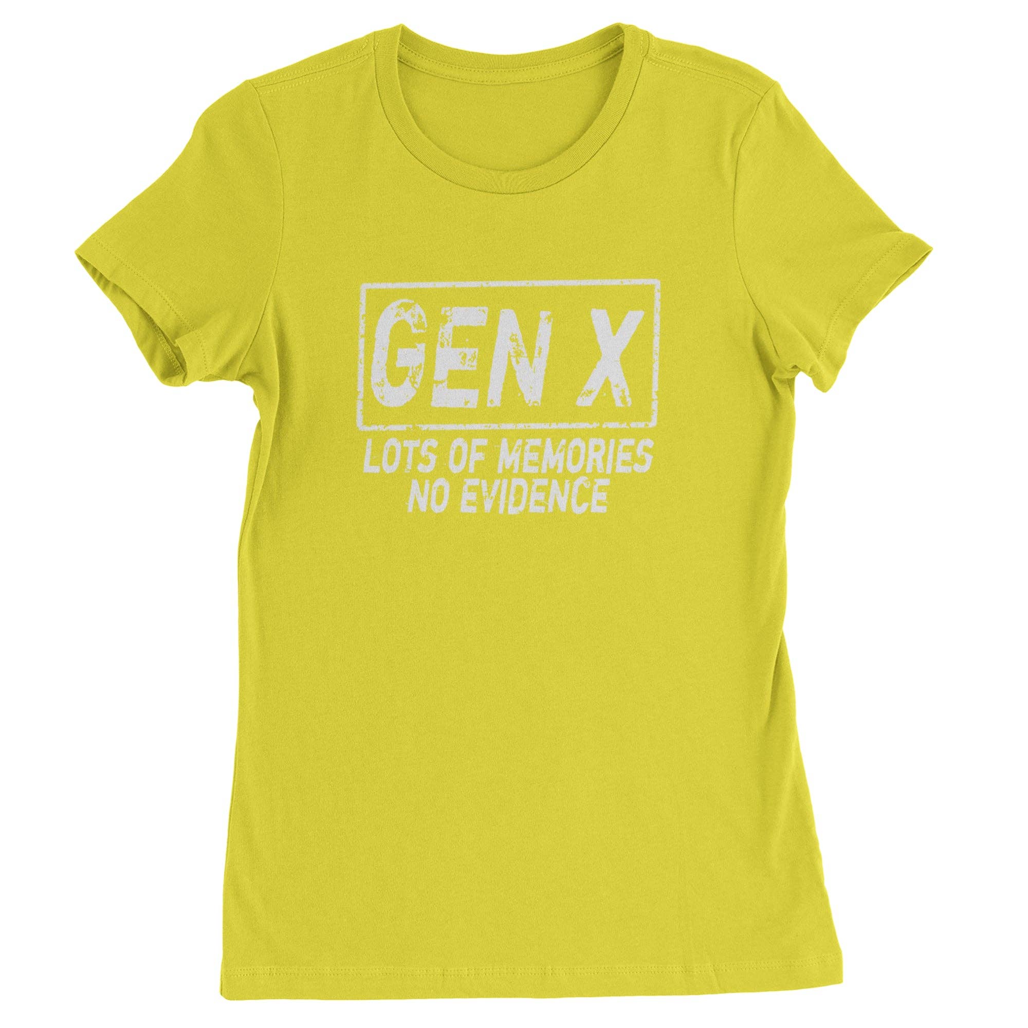 Expression Tees - Wholesale Screen Printed T-Shirt - Women's - Gen X Lots of Memories No Evidence Nostalgia Womens T-shirt13