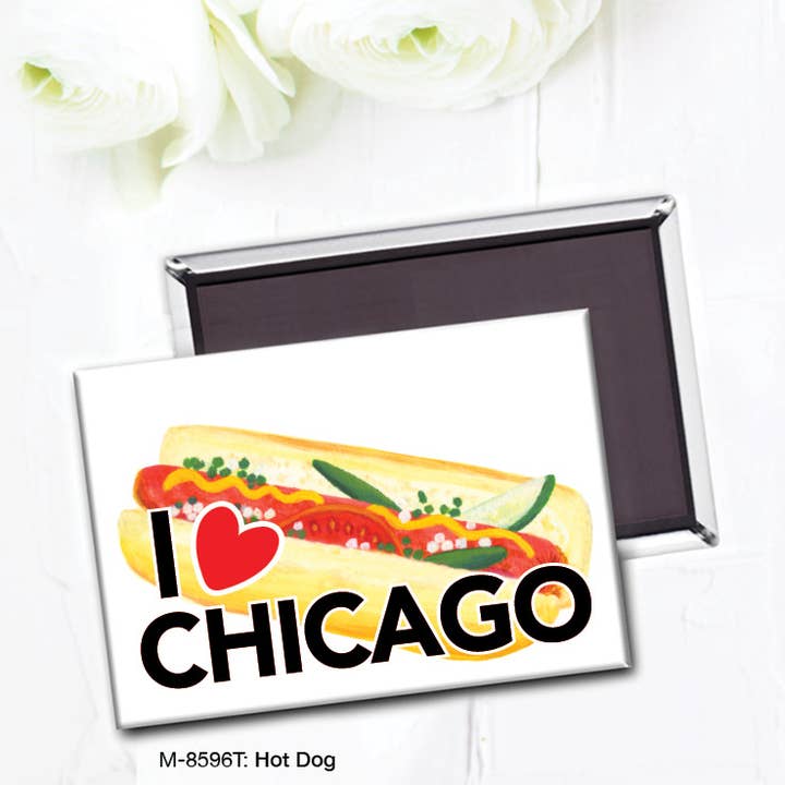 Printed Canvas - Wholesale Magnet - Hot Dog, Magnet (M-8596T)1
