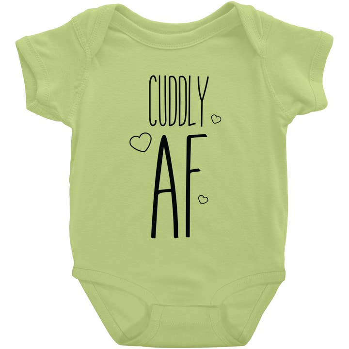 Design à manches courtes Cuddly AF 2 pour la vente par Potty Mouth Tots