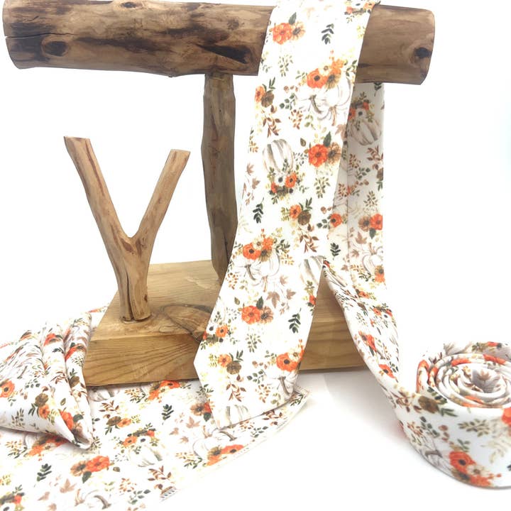 JFMaccessories - Wholesale Necktie - Men's - Burnt Orange Floral Neckties, Wedding Floral Tie, Groomsmen Neckties, Groom Gift Tie, Groom necktie, Copper Rust Floral tie, Wedding tie