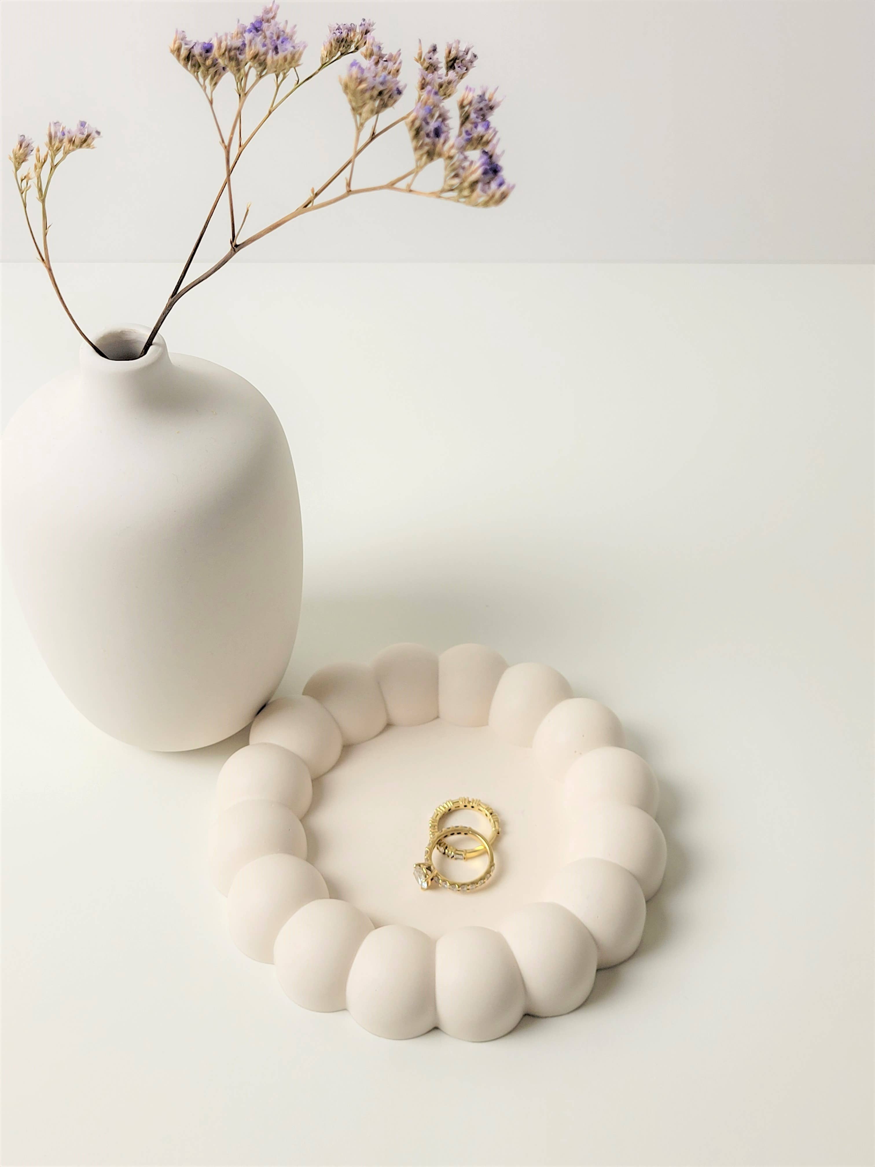 Three Springs Candle Co. - Wholesale Jewelry Dish - Mochi Donut Large bubble Jewelry trinket tray | dish4