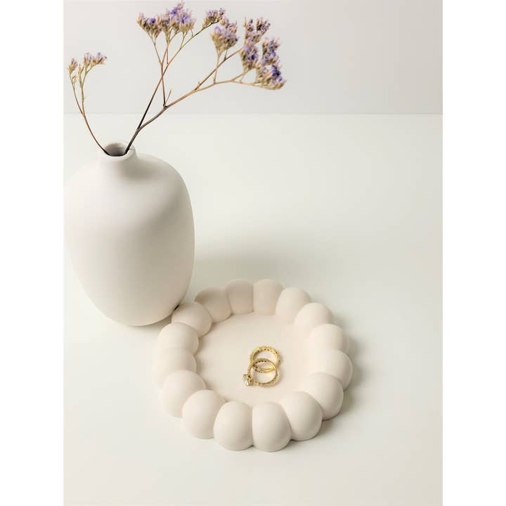 Three Springs Candle Co. - Wholesale Jewelry Dish - Mochi Donut Large bubble Jewelry trinket tray | dish4