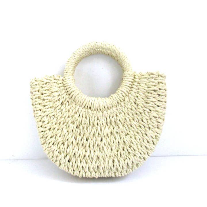 DrifWoo - Venta al por mayor Bolsa de asa- Mujer - Bolsos de Mano Artesanales Tejidos a Mano en Forma de Media Luna2