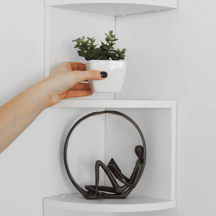 Danya B – Engroshandel Væghylde – Laminat stort hjørne vægbeslag hylde22