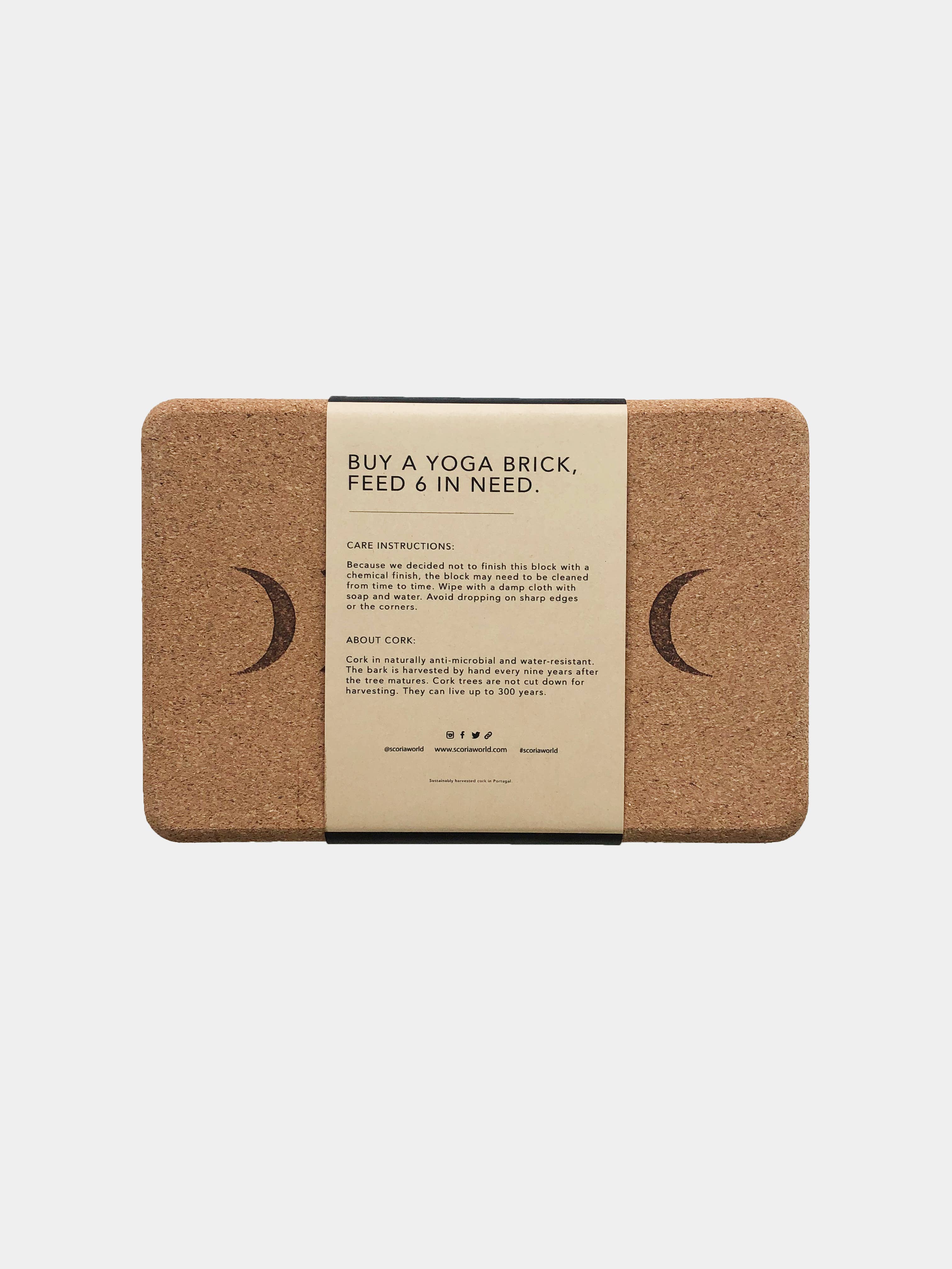 Scoria World Inc. - Vente Brique et coussin de yoga - Brique de liège de lune (bloc de yoga 100 % liège naturel)5