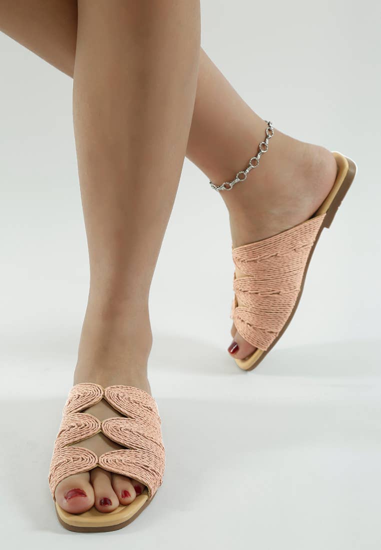 Rag Company - Wholesale Sandals - Women's - Daisy Doe Raffia Square Toe Flats8