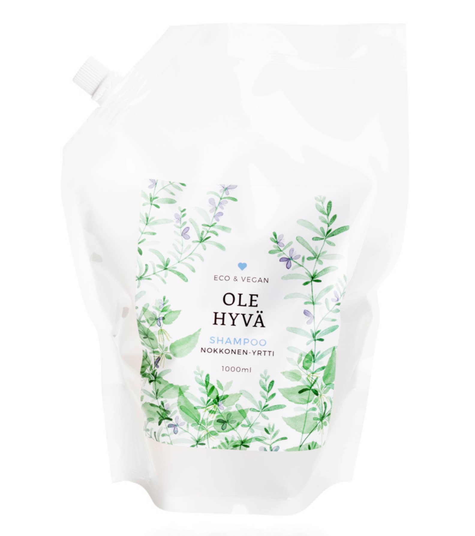Ole Hyvä Metsä - Wholesale Shampoo Puck/Solid Shampoo - Nettle Herb Shampoo refill bag 1000ml