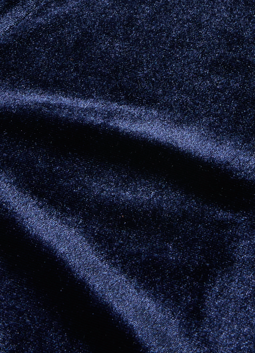 CHALK - Wholesale Blouse - Women's - Erin Top | Velvet | Navy1