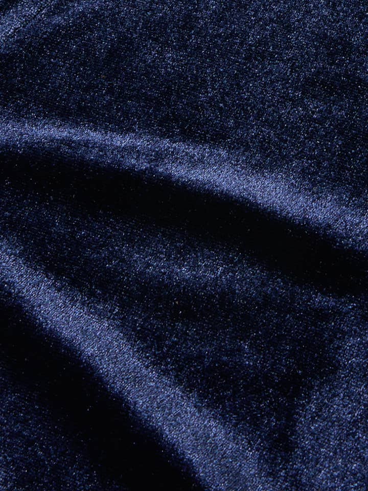 CHALK - Wholesale Blouse - Women's - Erin Top | Velvet | Navy1