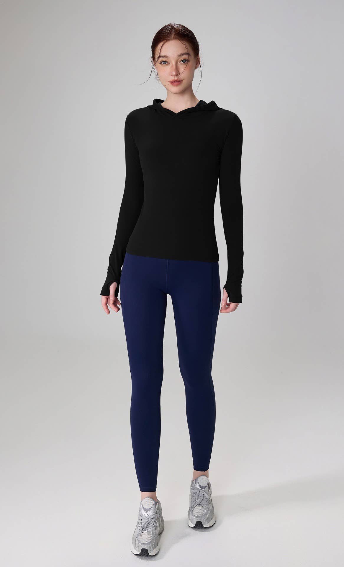 91thelabel - Wholesale Athletic Top - Women's - Juno Long Sleeve Active Top With Hoodie 23