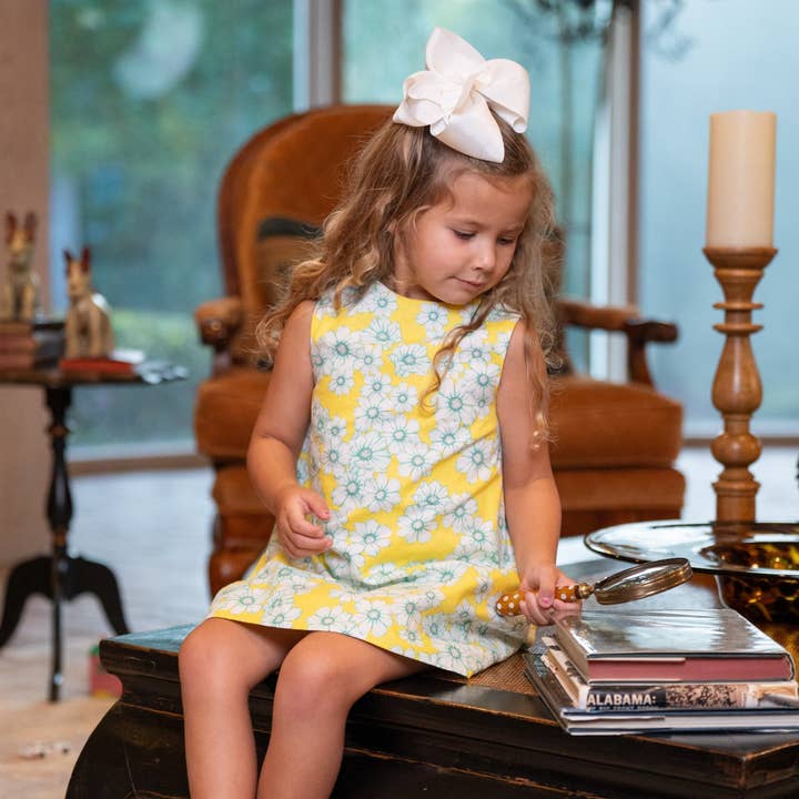 Mary Kate Primrose Print A-lined Sleeveless Dress for wholesale by Angels and Company Clothing