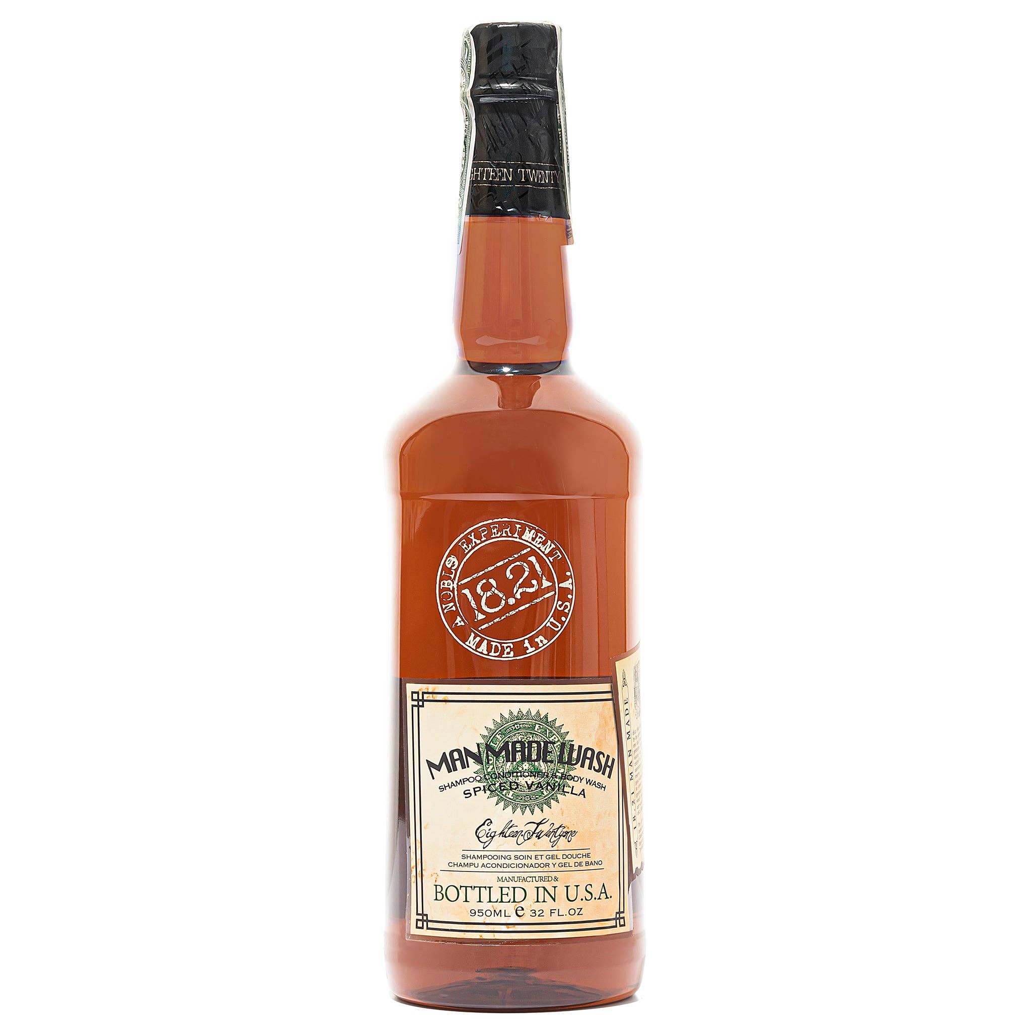 18.21 Man Made - Vente Shampoing et gel douche 2 en 1 - Homme - Savon artisanal à la vanille épicée1