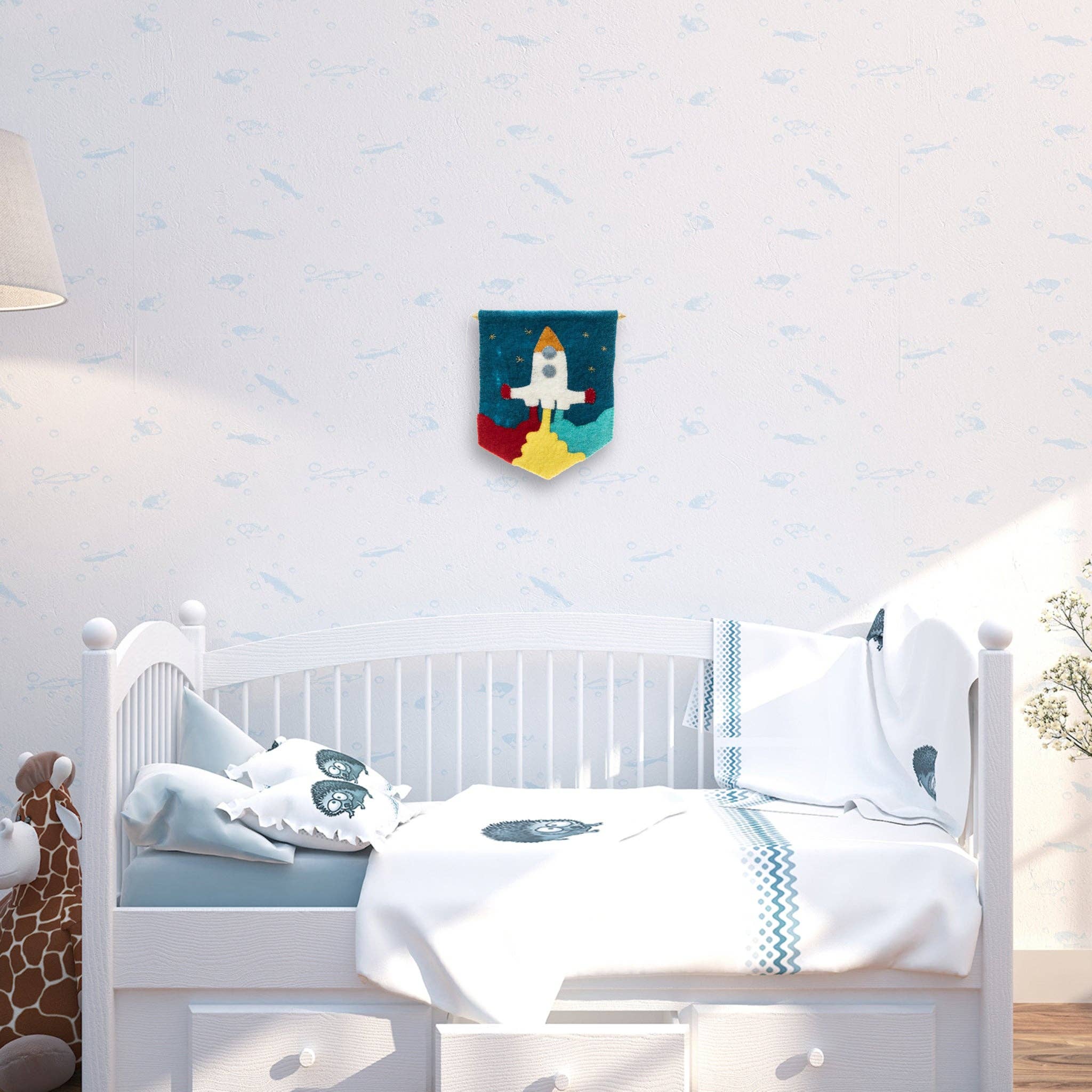 Global Goods Partners - Wholesale Banner - Kids & Baby - Felt Rocket Banner Flag2