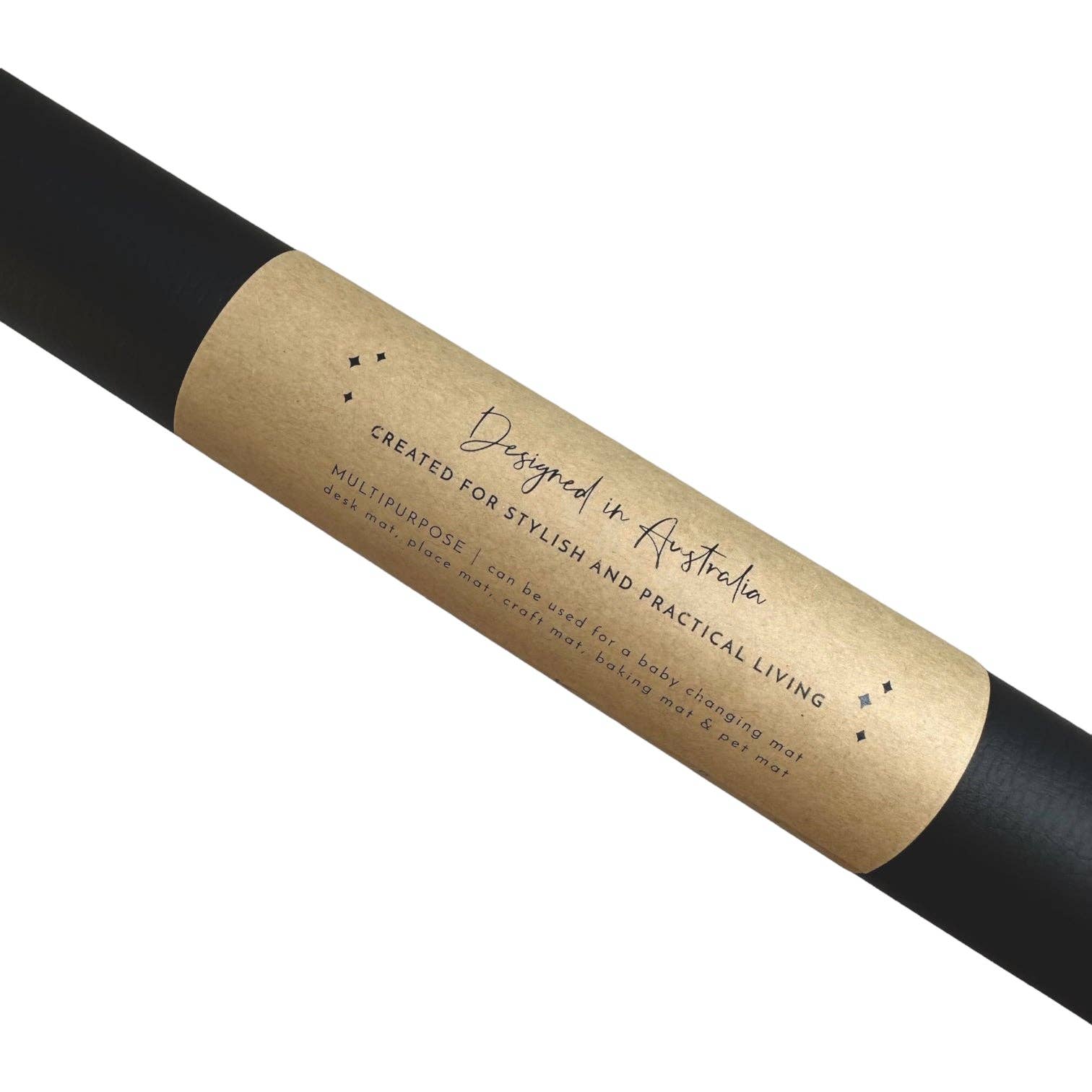 BLACK GREY Holliday and Home ~ 100% VEGAN LEATHER - BABY CHANGING MAT - for wholesale on Faire11