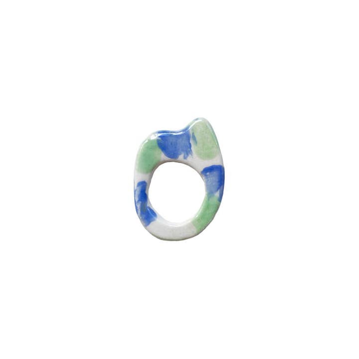 Cora lightweight ceramic ring in various colors for wholesale by Blanca Olmos Studio