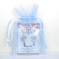 Lucina K. – Brincos de argola por atacado – Brincos de flor de magnólia de aço estanho2