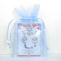 Lucina K. – Brincos de argola por atacado – Brincos de flor de magnólia de aço estanho2