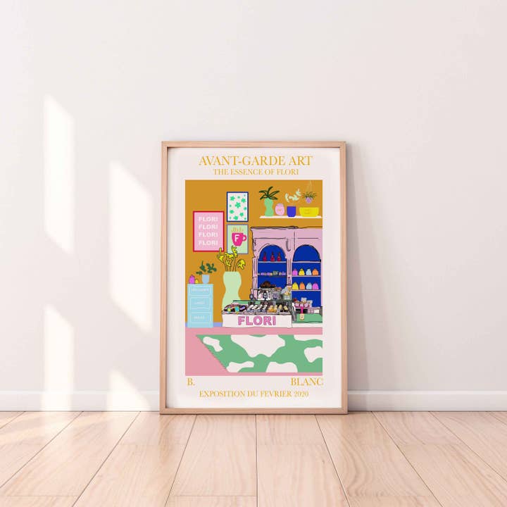 A Yorkshire Bakery A3 Print for wholesale by BLANC Prints UK