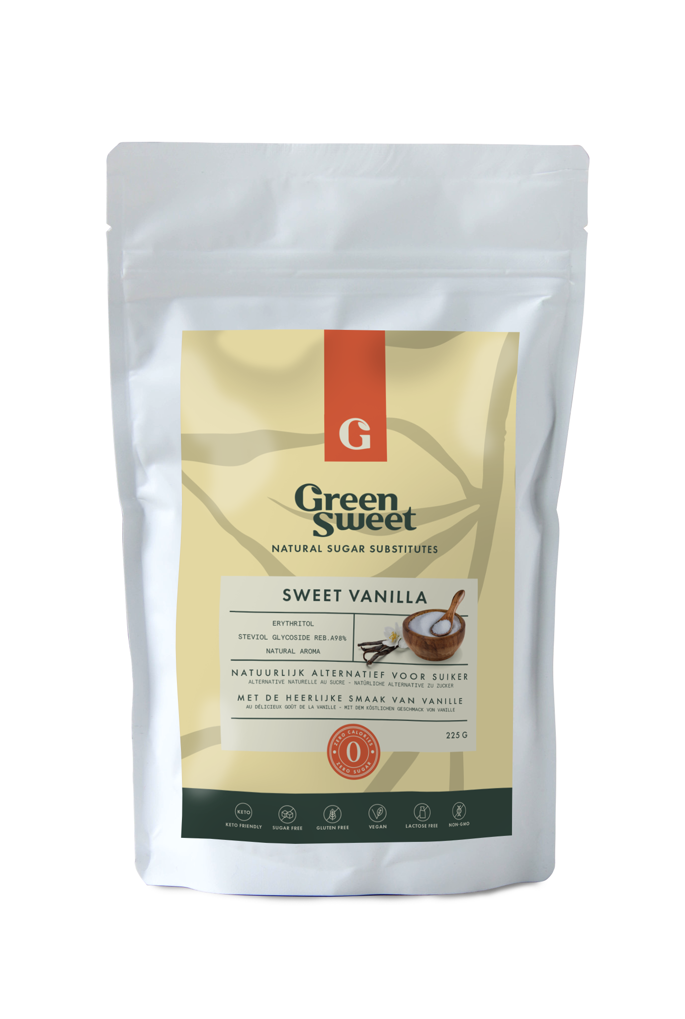 Green Sweet B.V. - Vendita all'ingrosso Zucchero - Sweet Vanilla - alternativa allo zucchero aromatizzato alla vaniglia1