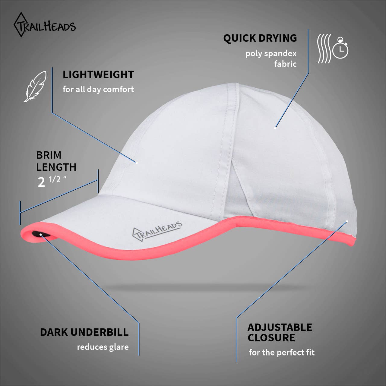 TrailHeads – Großhandel Basecap – Damen – UV-Schutz Laufmütze für Frauen5