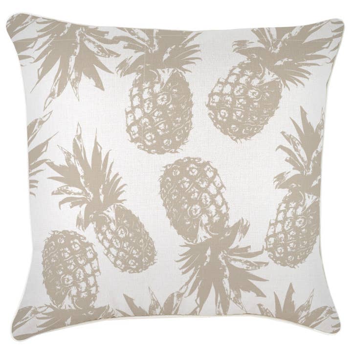 Kuddfodral - Med Rör-Ananas Beige-60 cm x 60 cm för wholesale av Escape To Paradise