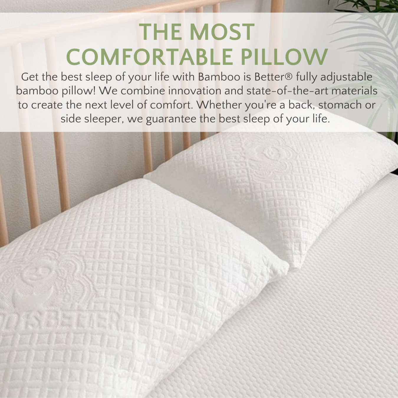 Bamboo Is Better - Wholesale Bedding Pillow - Bamboo Viscose Bed Pillow - Fully Adjustable & Cooling1