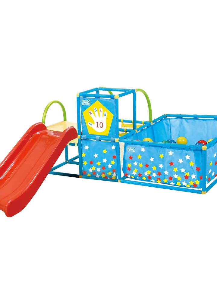 Eezy Peezy Play Gym with 50 Balls & Slide for wholesale by Flybar, Inc