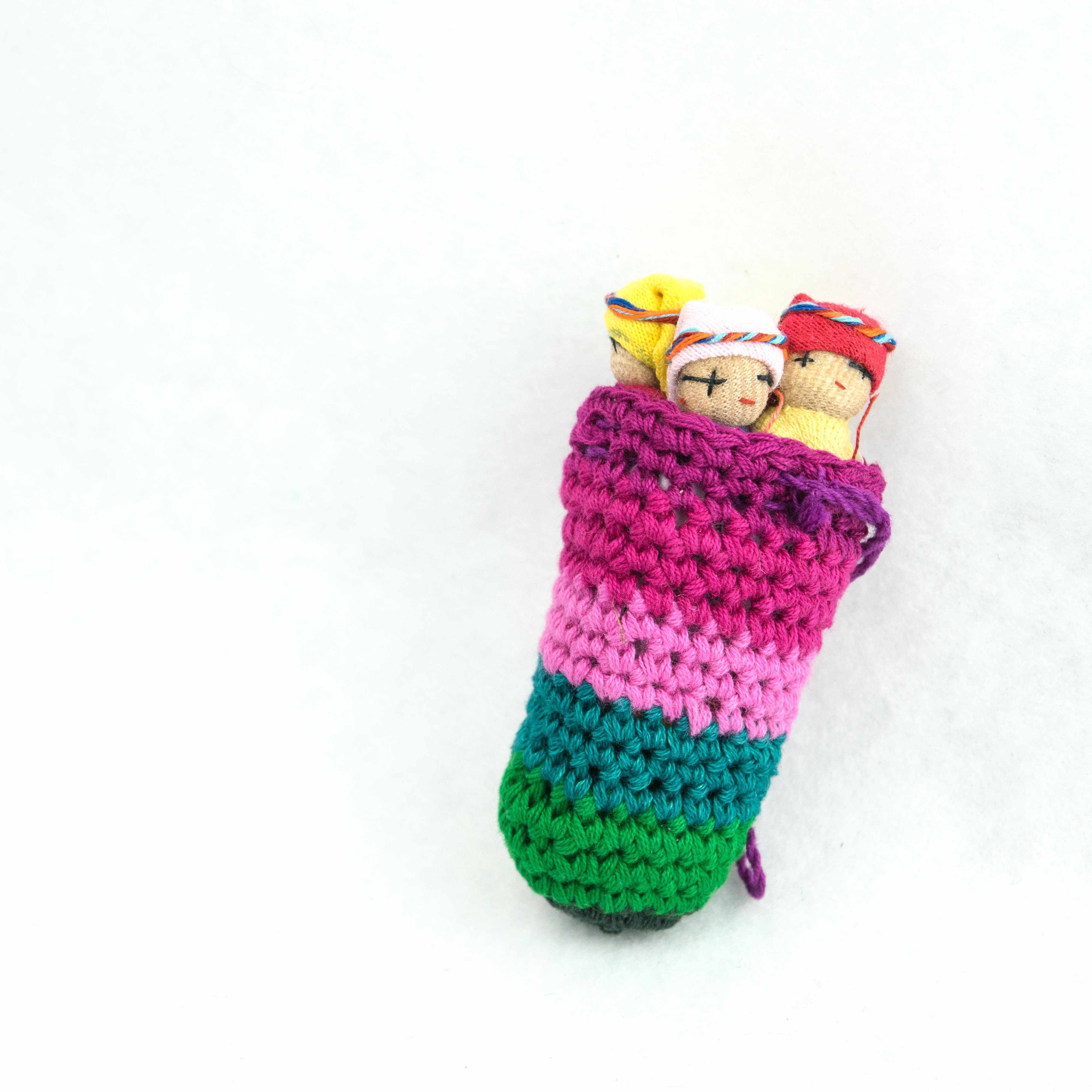 Lumily - Wholesale Doll - Kids - Worry Doll Crochet Pouch with Four Dolls - Guatemala10