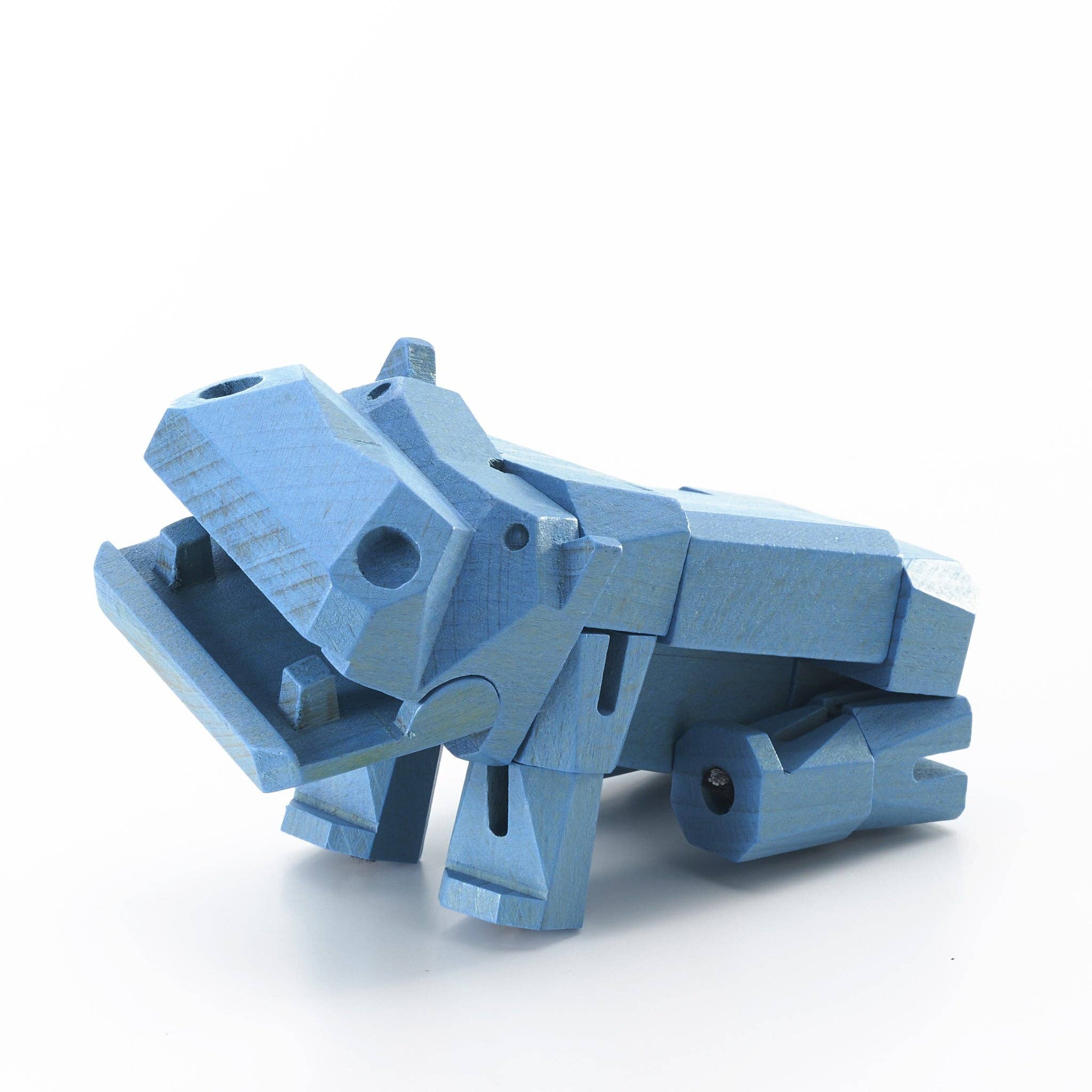 Yoshiaki Ito Design - Wholesale Wood Toy - Kids - Morphits ® Hippo Wooden Toy: Explore the Wild with Poseable5